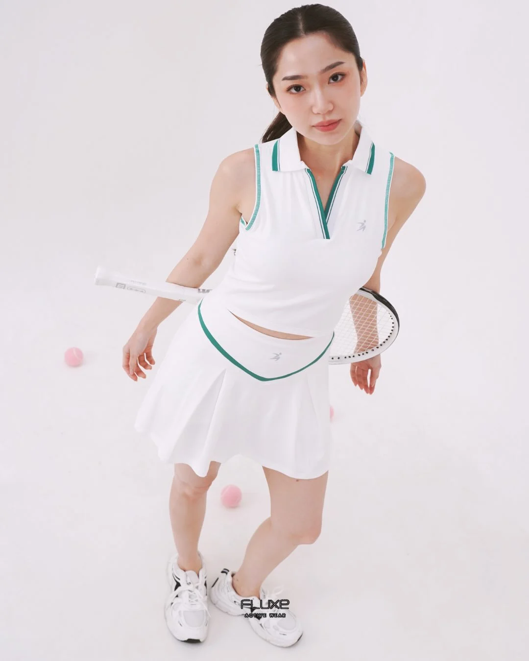 FLUXE Chic White Green Set